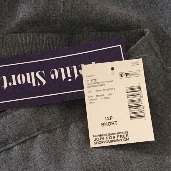 Laura Scott petite short pants in grey - Picture 6 of 8